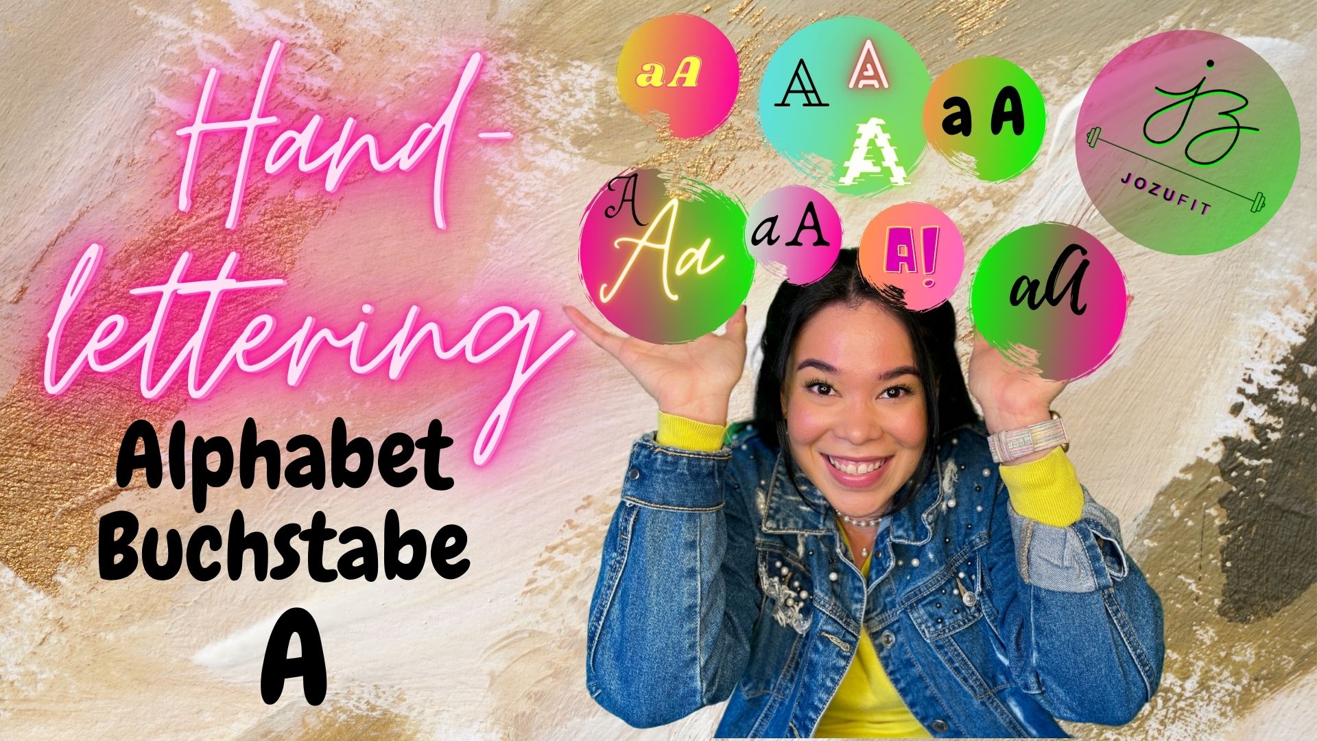 Lettering-Alphabet-Buchstabe-A-Jozufit